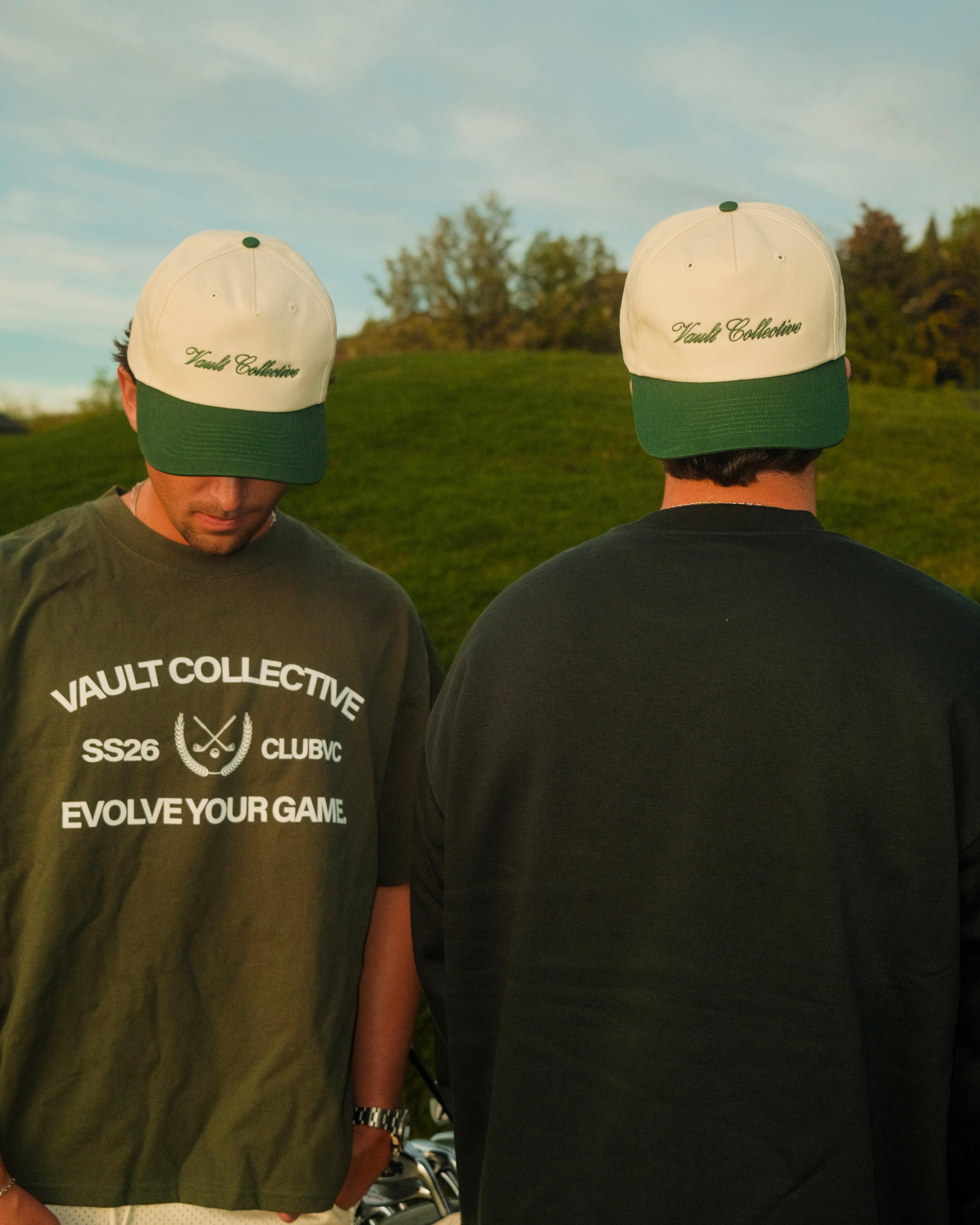 THE CLUBHOUSE HAT - GREEN/CREAM