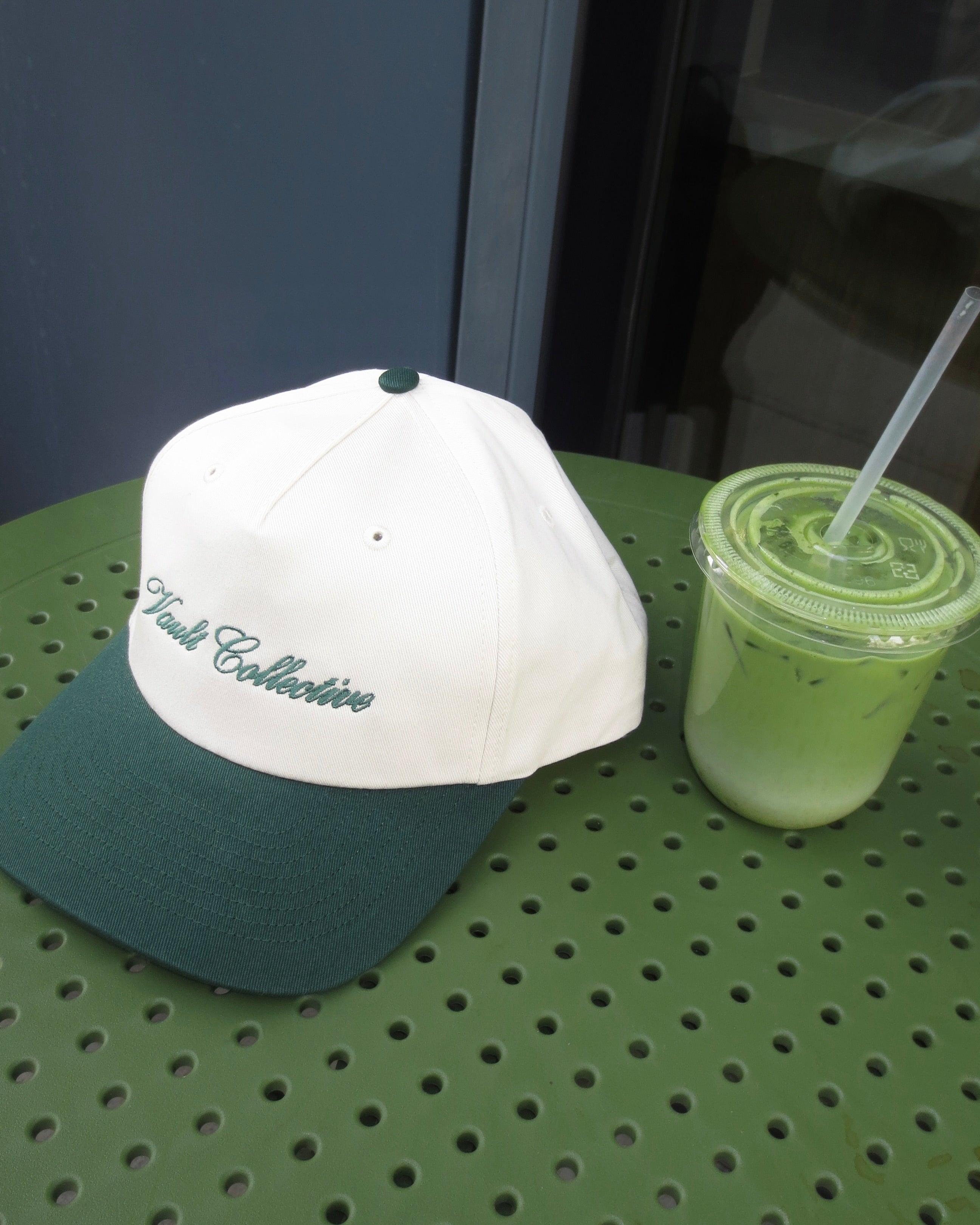 THE CLUBHOUSE HAT - GREEN/CREAM