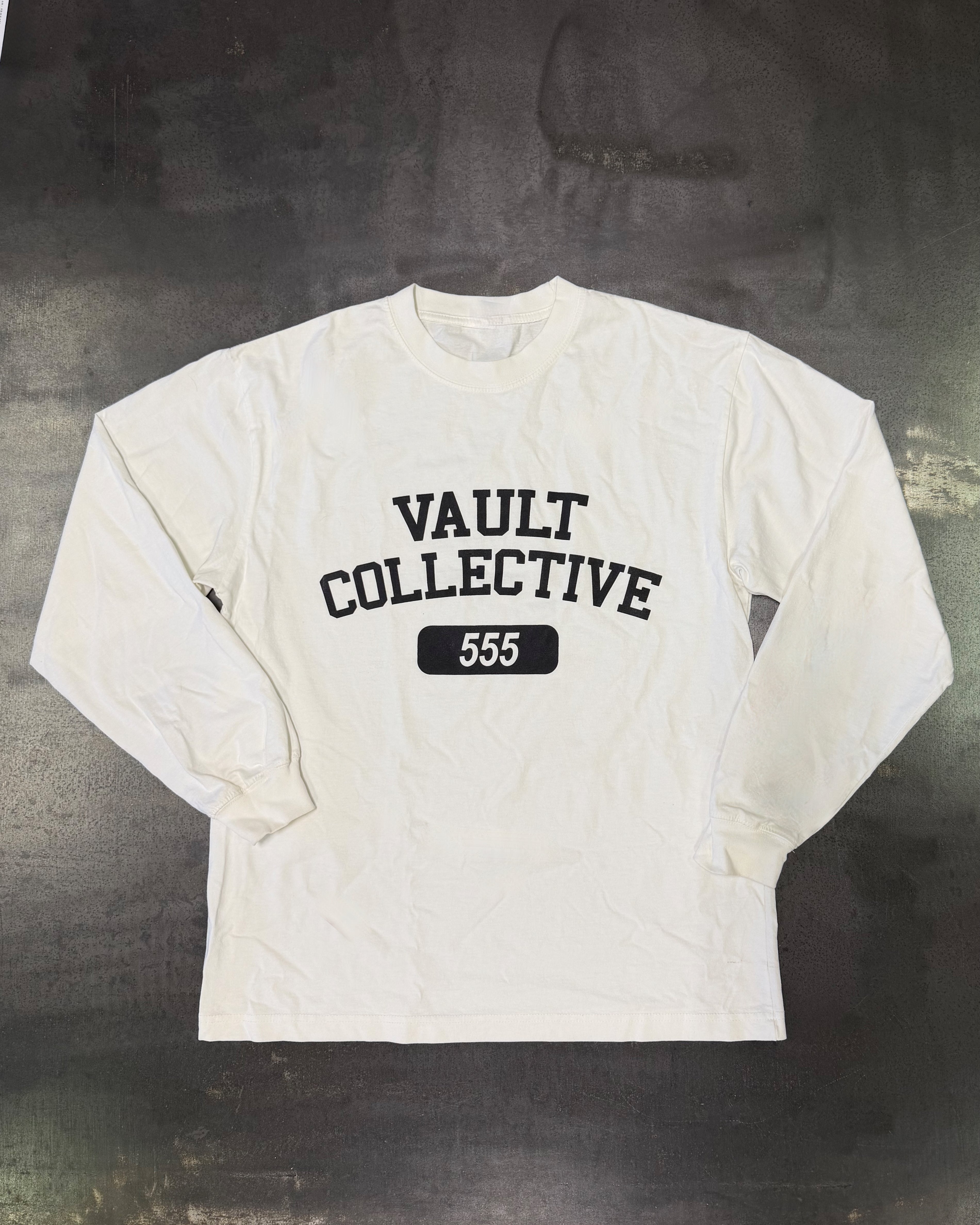 555UMMER LONG SLEEVE TEE - WHITE