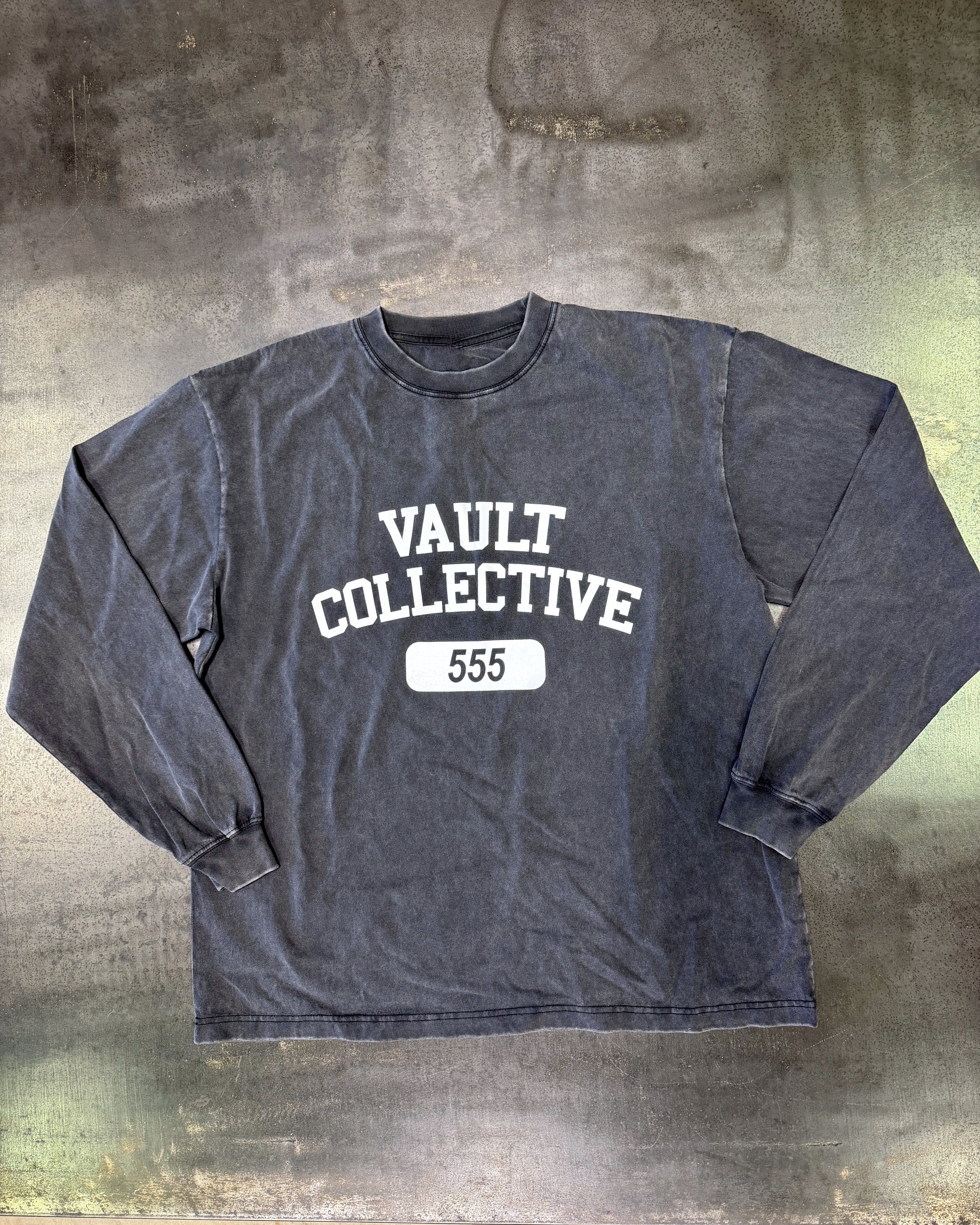 555UMMER LONG SLEEVE TEE - VINTAGE BLACK