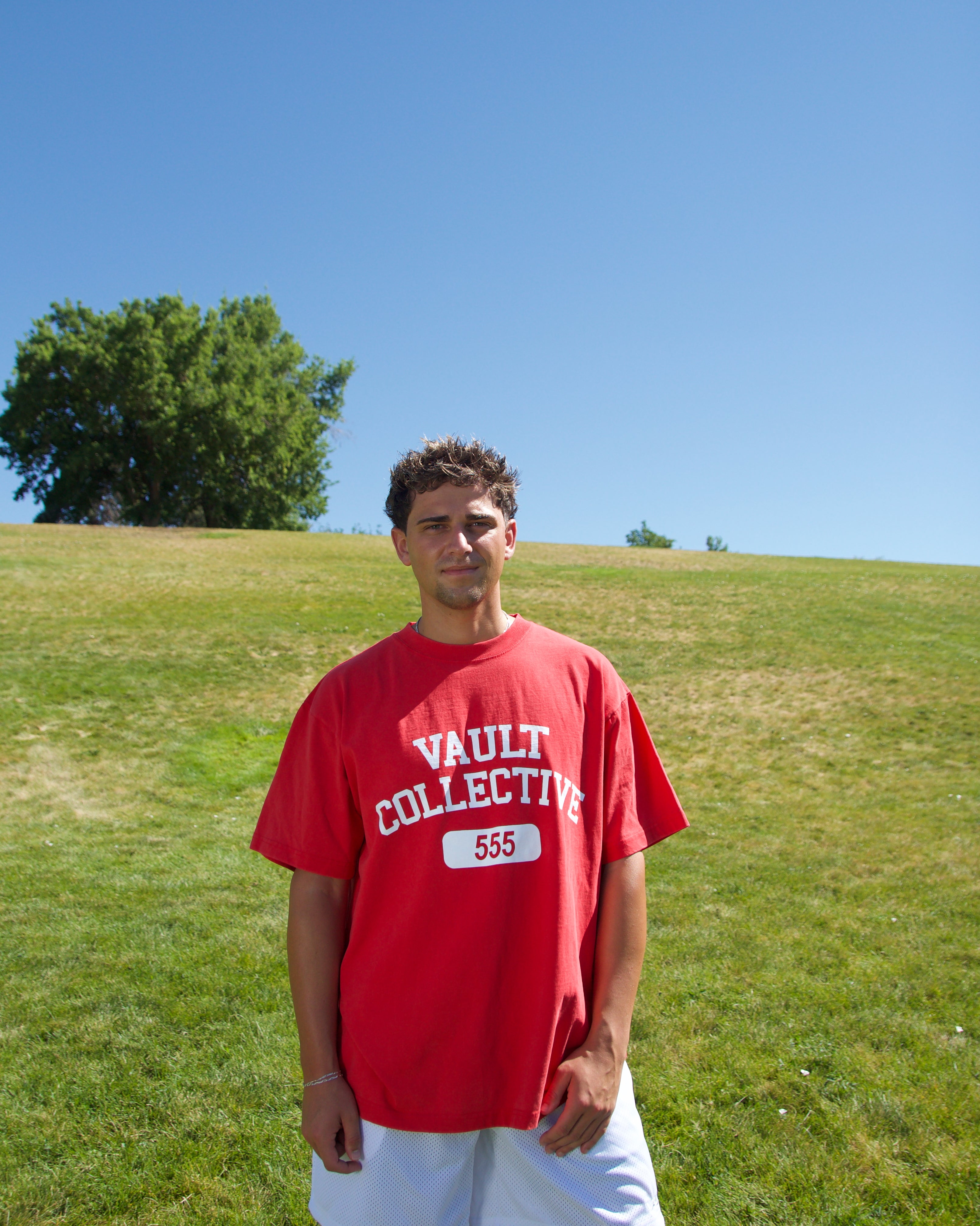 555UMMER TEE - RED