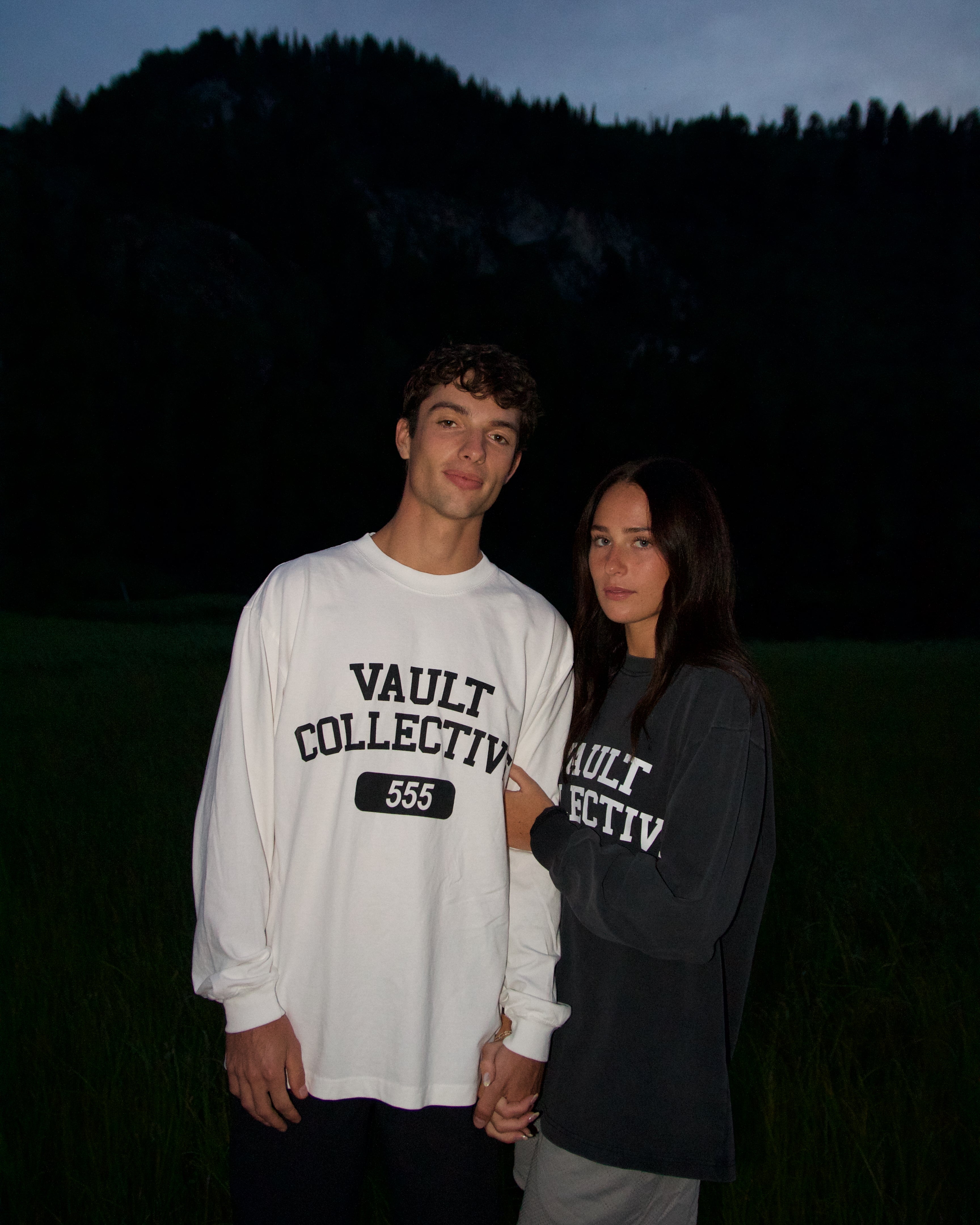 555UMMER LONG SLEEVE TEE - WHITE